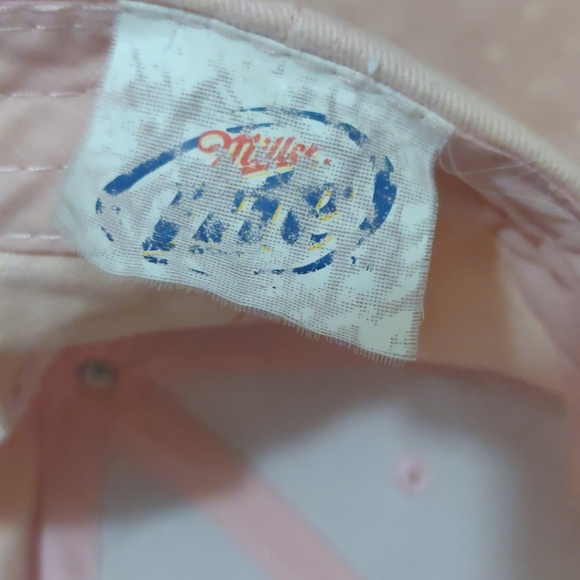 Miller light cap/hat adjustable light pink - Picture 6 of 6